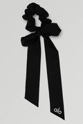 Love Knots Tie Scrunchie Black