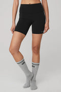 Unisex Throwback Sock Grey/Black