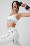 Airbrush Heart Throb Bra - White